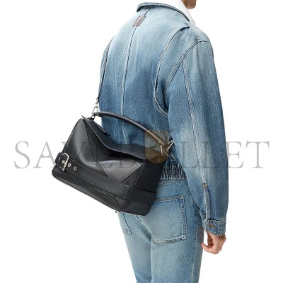 LOEWE LARGE PUZZLE BIKER BAG IN SHINY CALFSKIN B510BP1X01 (33*21.5*14.7cm)